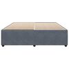 vidaXL Bed Frame without Mattress Dark Grey Super King Velvet