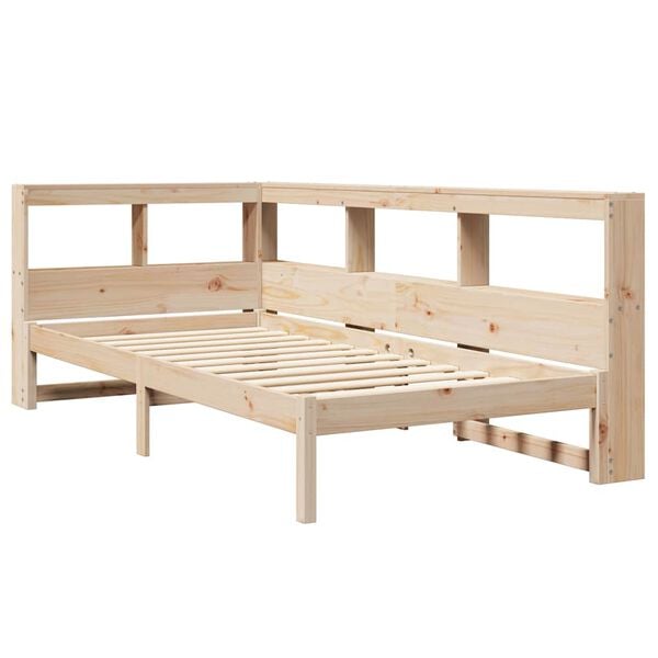 vidaXL Bookcase Bed without Mattress 90x190 cm Solid Wood Pine