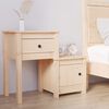 vidaXL Bedside Cabinet 79.5x38x65.5 cm Solid Wood Pine