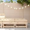 vidaXL Garden Footstools with Cushions 2pcs Solid Wood Pine