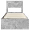 vidaXL Bed Frame Concerte Grey 100 x 200 cm Solid Pine Wood