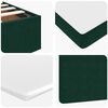 vidaXL Ottoman Bed with Mattresses Dark Green 180x200cm Velvet