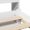 vidaXL Bookcase Bed without Mattress White 160x200cm Solid Wood Pine