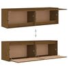vidaXL Wall Cabinets 2 pcs Honey Brown 60x30x35 cm Solid Pinewood
