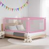 vidaXL Toddler Safety Bed Rail Pink 190x25 cm Fabric