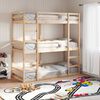 vidaXL Triple Bunk Bed without Mattress 75x190 cm Small Single Solid Wood Pine