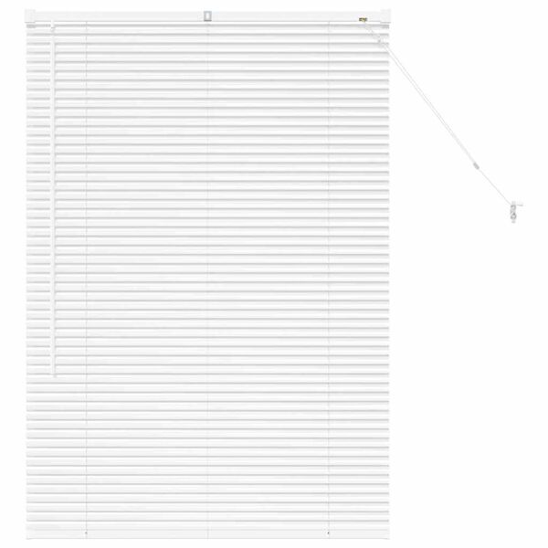 vidaXL Venetian Blinds Height Adjustable White 130 x 90 cm Aluminium