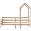 vidaXL Day Bed with Roof without Mattress 80x200 cm Solid Wood