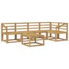 vidaXL Outdoor Sofa Set 6 pcs White Solid Acacia Wood