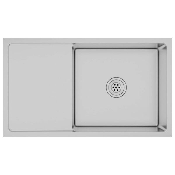 vidaXL Handmade Kitchen Sink Stainless Steel