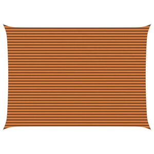 vidaXL Sun Shade Sail Orange and Brown 7 x 5 m 100% Polyester Oxford