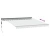 vidaXL Automatic Retractable Awning with LEDs Anthracite&White 400x350 cm