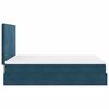vidaXL Ottoman Bed with Mattresses Dark Blue 140x190cm Velvet