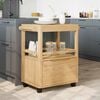 vidaXL Kitchen Trolley FLORO Wax Brown 72.5 x 45 x 80 cm