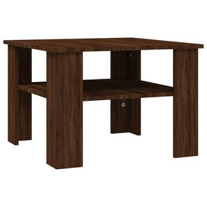 vidaXL Coffee Table Brown Oak 60x60x42 cm Engineered Wood