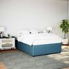 vidaXL Bed Frame without Mattress Blue 140x200 cm Velvet