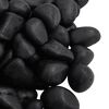 vidaXL Polished Pebbles 25 kg Black 2-5 cm