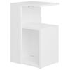 vidaXL Side Table | White | Engineered wood | Compact | Side Table | Rectangular