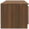 vidaXL TV Cabinet with LED Lights Brown Oak 140x40x35.5 cm