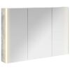vidaXL Bathroom Mirror Cabinet Concrete Grey 103.5 x 15.5 x 70 cm
