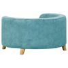 vidaXL Dog Sofa Turquoise 69x69x36 cm Plush