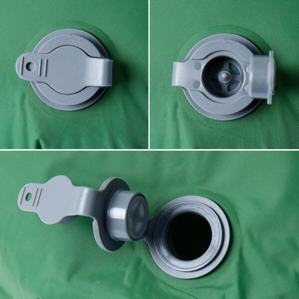 vidaXL Inflating Camping Mattress with Pillow 1-Person Green