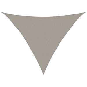 vidaXL Sunshade Sail 160 g/m&sup2; Triangular Light Grey 2.5x2.5x3.5 m HDPE