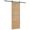 vidaXL Sliding Door ORKDAL Brown 83 x 232 cm Solid Pine Wood