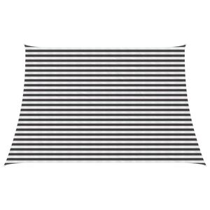 vidaXL Sunshade Sail 3 / 4 x 3 m HDPE Rectangular Anthracite and White