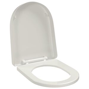 White Soft-close Toilet Seat Square