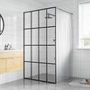 vidaXL Walk-in Shower Screen Clear Tempered Glass 118x190 cm