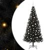 vidaXL Christmas Tree Black 210 cm PVC