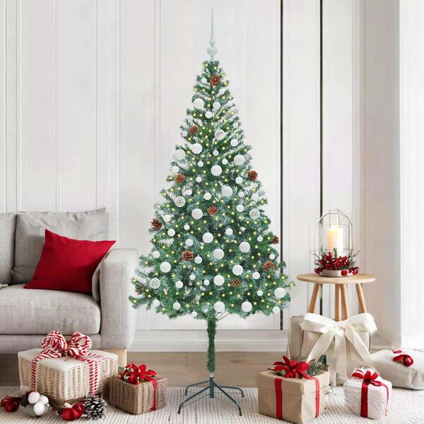 vidaXL Artificial Christmas Tree with Stand Green 180 cm PVC and Steel