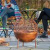 RedFire Handmade Garden Fireplace Narfi Rust Steel