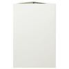 vidaXL Garden Planter White Triangular 50x43x75 cm Steel
