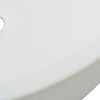vidaXL Basin Round Ceramic White 42x12 cm