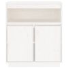 vidaXL Sideboard White 70x34x80 cm Solid Wood Pine
