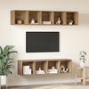 vidaXL TV Cabinet Set Wall-mounted 4 pcs Artisan Oak Engineered Wood
