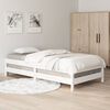 vidaXL Stack Bed without Mattress White 90x200 cm Solid Wood Pine