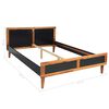 vidaXL Bed Frame with Bedside Cabinets Solid Acacia Wood