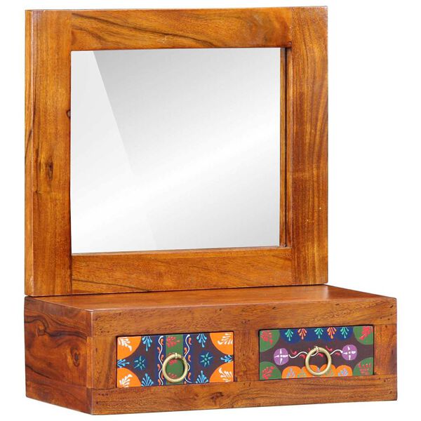 vidaXL Wall Cabinet Brown 40 x 20 x 50 cm Solid Acacia wood