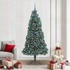 vidaXL Artificial Pre-lit Christmas Tree with Ball Set Green 210 cm
