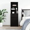 vidaXL Bedside Cabinet Black 39x35x125 cm Engineered Wood