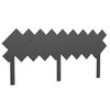 vidaXL Bed Headboard Grey 178x3x80,5 cm Solid Wood Pine