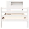 vidaXL Bookcase Bed without Mattress White 100x200 cm Solid Wood Pine
