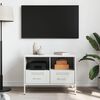 vidaXL TV Cabinet White 68x39x50.5 cm Steel