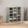 vidaXL Shoe Cabinet Concrete grey 77.5 x 30 x 83.5 cm Engineered Wood