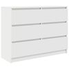 vidaXL Sideboard White 100x35x76 cm Engineered Wood