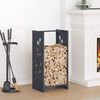 vidaXL Firewood Rack Anthracite 40x30x80 cm Cold-rolled steel
