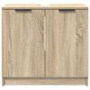 vidaXL Bathroom Cabinet Sonoma Oak 64.5 x 33.5 x 59 cm Engineered Wood